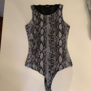 FORE snake printed bodysuit